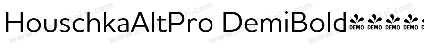 HouschkaAltPro DemiBold字体转换